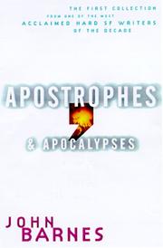 Cover of: Apostrophes & Apocalypses by John Barnes