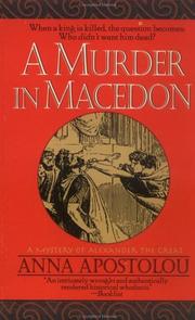 Cover of: A Murder in Macedon by Anna Apostolou