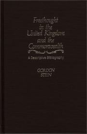 Cover of: Freethought in the United Kingdom and the Commonwealth: a descriptive bibliography