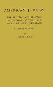 American Judaism by Joseph Leiser