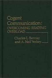 Cover of: Cogent communication by Charles L. Bernier