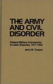 The Army and civil disorder