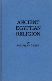 Cover of: Ancient Egyptian religion by Jaroslav Černý