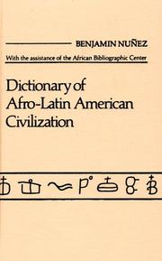 Cover of: Dictionary of Afro-Latin American civilization