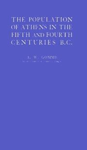 Cover of: The population of Athens in the fifth and fourth centuries B.C.