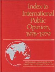 Cover of: Index to International Public Opinion, 1978-1979 (Index to International Public Opinion) by Elizabeth Hann Hastings, Philip K. Hastings