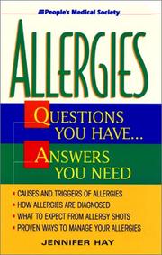 Cover of: Allergies | Jennifer Hay
