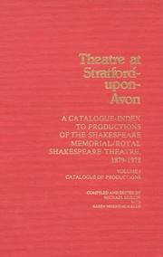 Cover of: Theatre Stratford V1