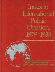 Cover of: Index to International Public Opinion, 1979-1980 (Index to International Public Opinion)