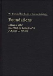 Cover of: Foundations: (The Greenwood Encyclopedia of American Institutions)