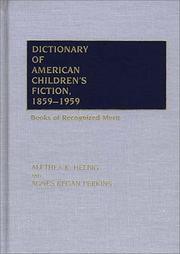 Cover of: Dictionary of American children's fiction, 1859-1959: books of recognized merit