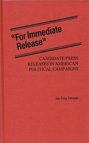 Cover of: For immediate release | Jan Pons Vermeer