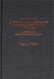 Cover of: Guide to the Archiv für Sozialwissenschaft und Sozialpolitik group, 1904-1933 by Regis A. Factor