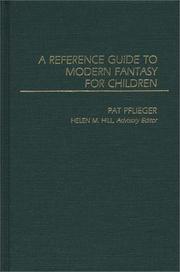 Cover of: A Reference guide to modern fantasy for children