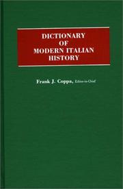 Cover of: Dictionary of modern Italian history