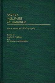 Cover of: Social Welfare in America: An Annotated Bibliography