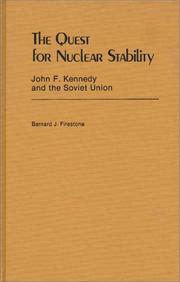 Cover of: The quest for nuclear stability by Bernard J. Firestone