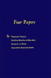 Cover of: Four papers presented in the Institute for Brazilian Studies, Vanderbilt University