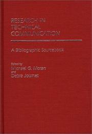 Cover of: Research in Technical Communication: A Bibliographic Sourcebook