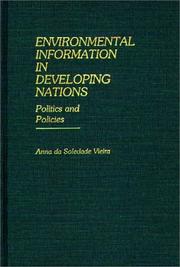 Environmental information in developing nations by Anna da Soledade Vieira