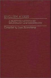 Cover of: English ayres: a selectively annotated bibliography and discography