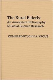 Cover of: The rural elderly by John A. Krout