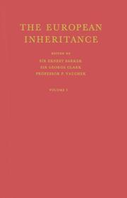 Cover of: The European Inheritance: Vol. 1