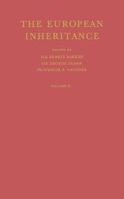 Cover of: The European Inheritance: Vol. 2