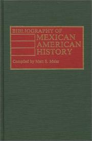 Cover of: Bibliography of Mexican American history