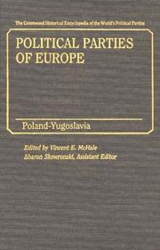 Political Parties of Europe by Vincent E. McHale