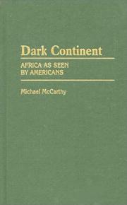 Cover of: Dark continent by McCarthy, Michael