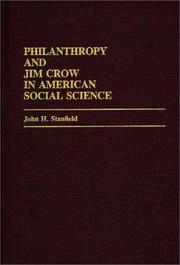 Cover of: Philanthropy and Jim Crow in American social science