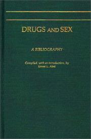 Cover of: Drugs and sex: a bibliography