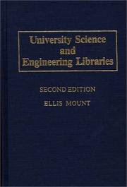 Cover of: University science and engineering libraries by Ellis Mount