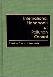 International handbook of pollution control by Edward J. Kormondy