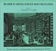 Cover of: Reader in Social Science Documentation: | Christopher D. Needham