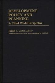 Cover of: Development Policy and Planning: A Third Word Perspective (International Development Resource Books)