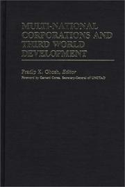 Cover of: Multi-national corporations and Third World development