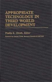 Cover of: Appropriate technology in Third World development