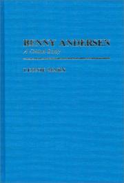 Benny Andersen, a critical study by Leonie Marx