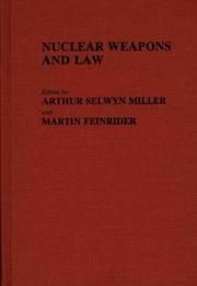 Cover of: Nuclear Weapons and Law: (Contributions in Legal Studies)