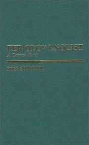 Cover of: Per Olov Enquist, a critical study