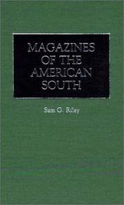Magazines of the American South by Sam G. Riley