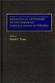 Biographical dictionary of contemporary Catholic American writing