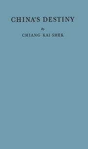 Zhongguo zhi ming yun by Chiang, Kai-shek
