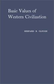 Basic values of Western civilization by Shepard Bancroft Clough