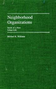 Cover of: Neighborhood organizations