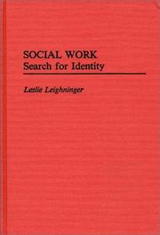 Cover of: Social work: search for identity