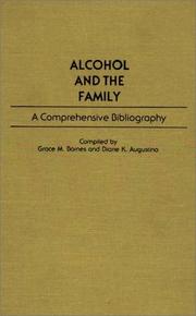 Cover of: Alcohol and the family: a comprehensive bibliography