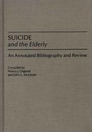 Cover of: Suicide and the elderly: an annotated bibliography and review